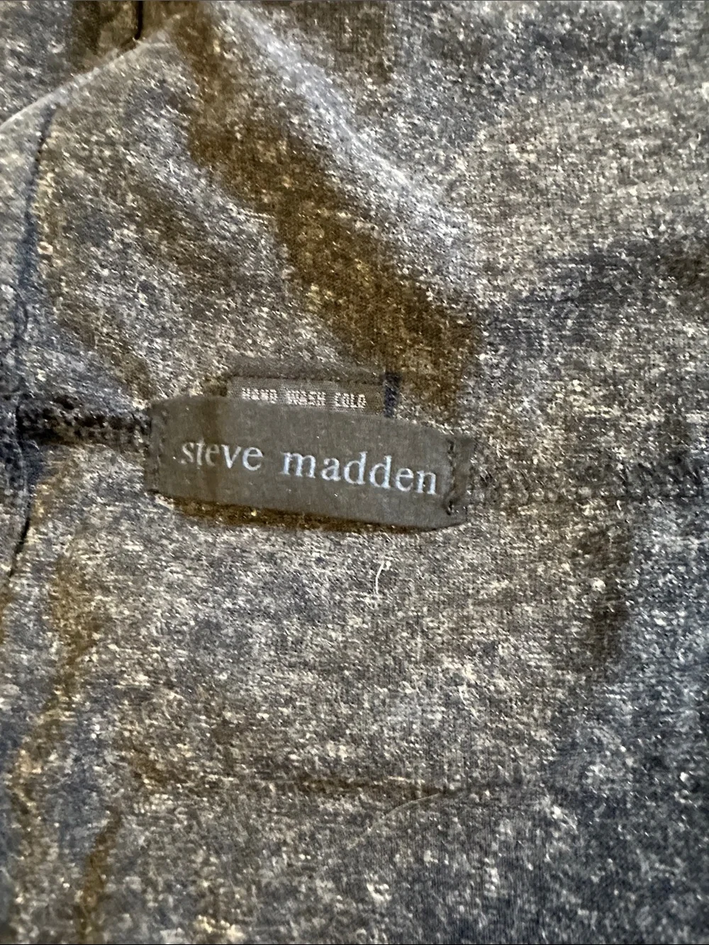 Steve Madden Linen Blend Dark Heather Grey Infinity Scarf OS Neck Warmer Career